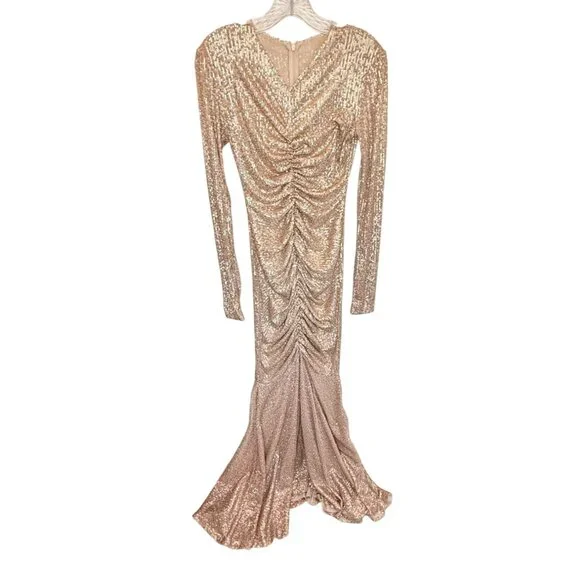 Norma Kamali Long Sleeve Fishtail Gown NWOT - Size XS